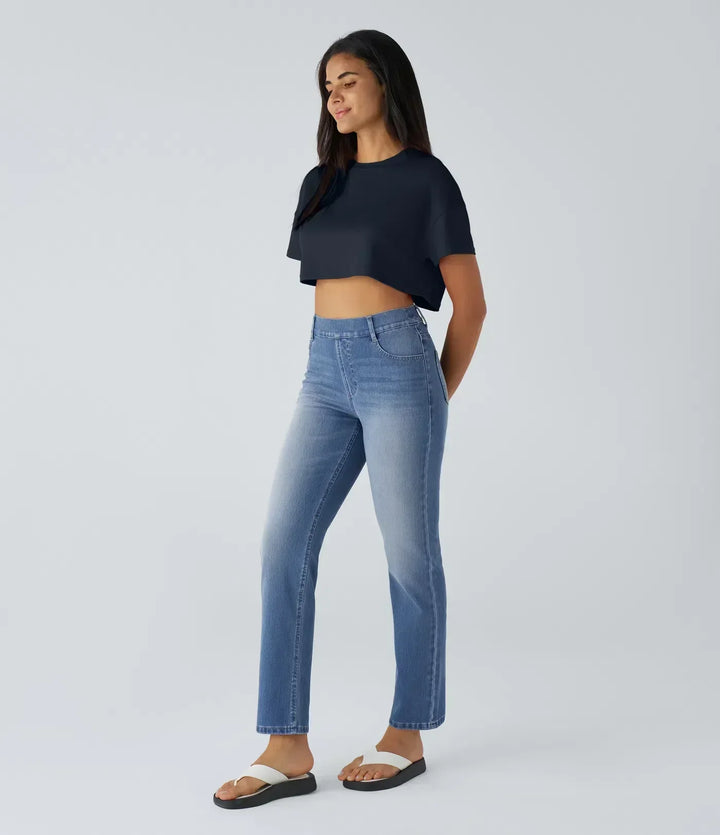 ComfortFit - Elastic and comfortable pants with high waist