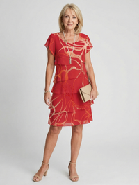 Lillian | Soft Abstract Knee Length Dress