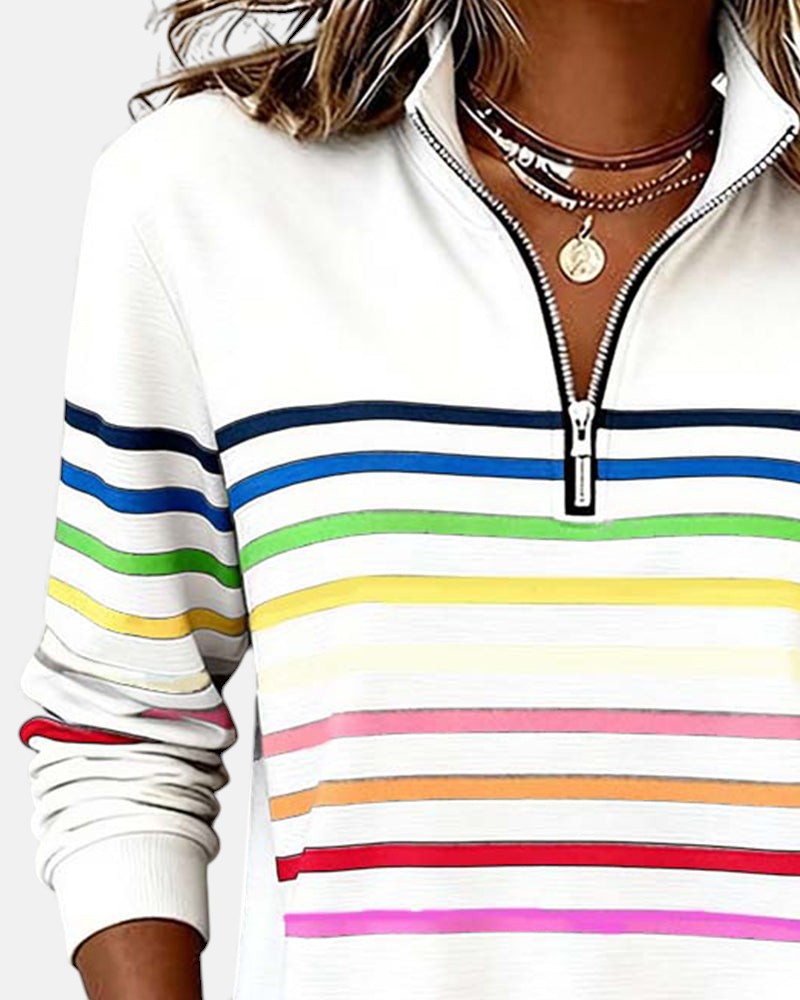 Vera - Comfortable Striped Sweater