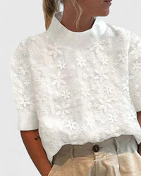Sonelita | Elegant Blouse with Stand Collar
