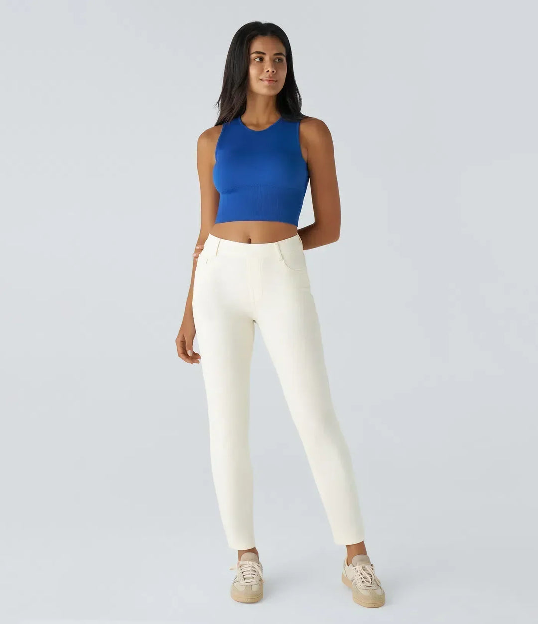 ComfortFit - Elastic and comfortable pants with high waist