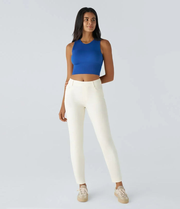 ComfortFit - Elastic and comfortable pants with high waist