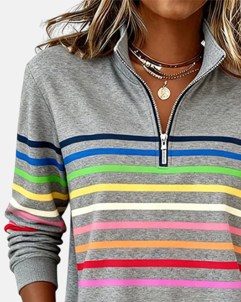 Vera - Comfortable Striped Sweater