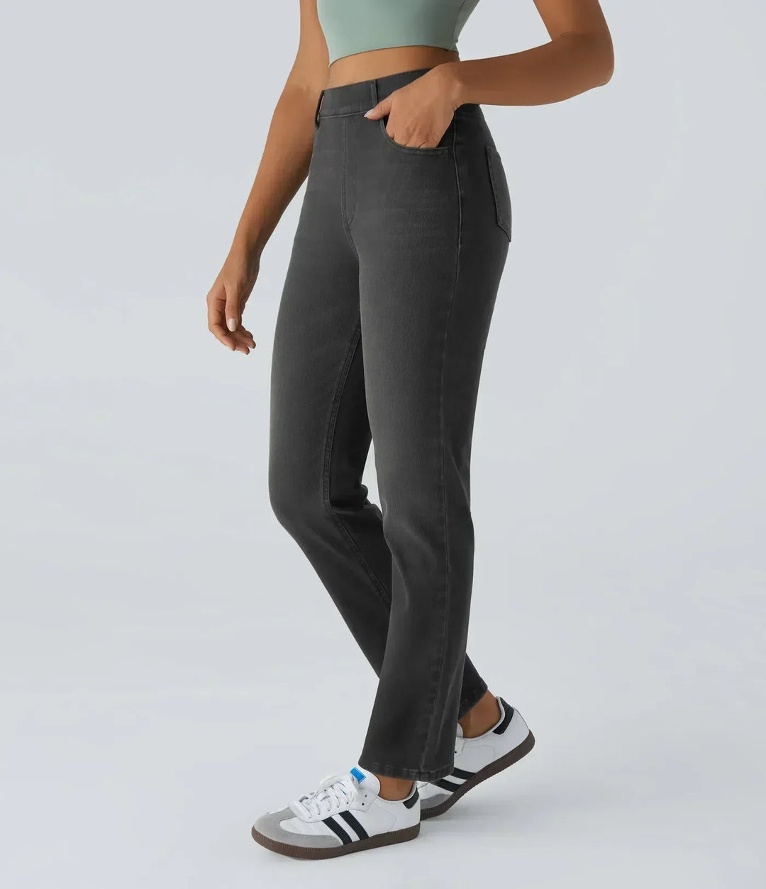 ComfortFit - Elastic and comfortable pants with high waist
