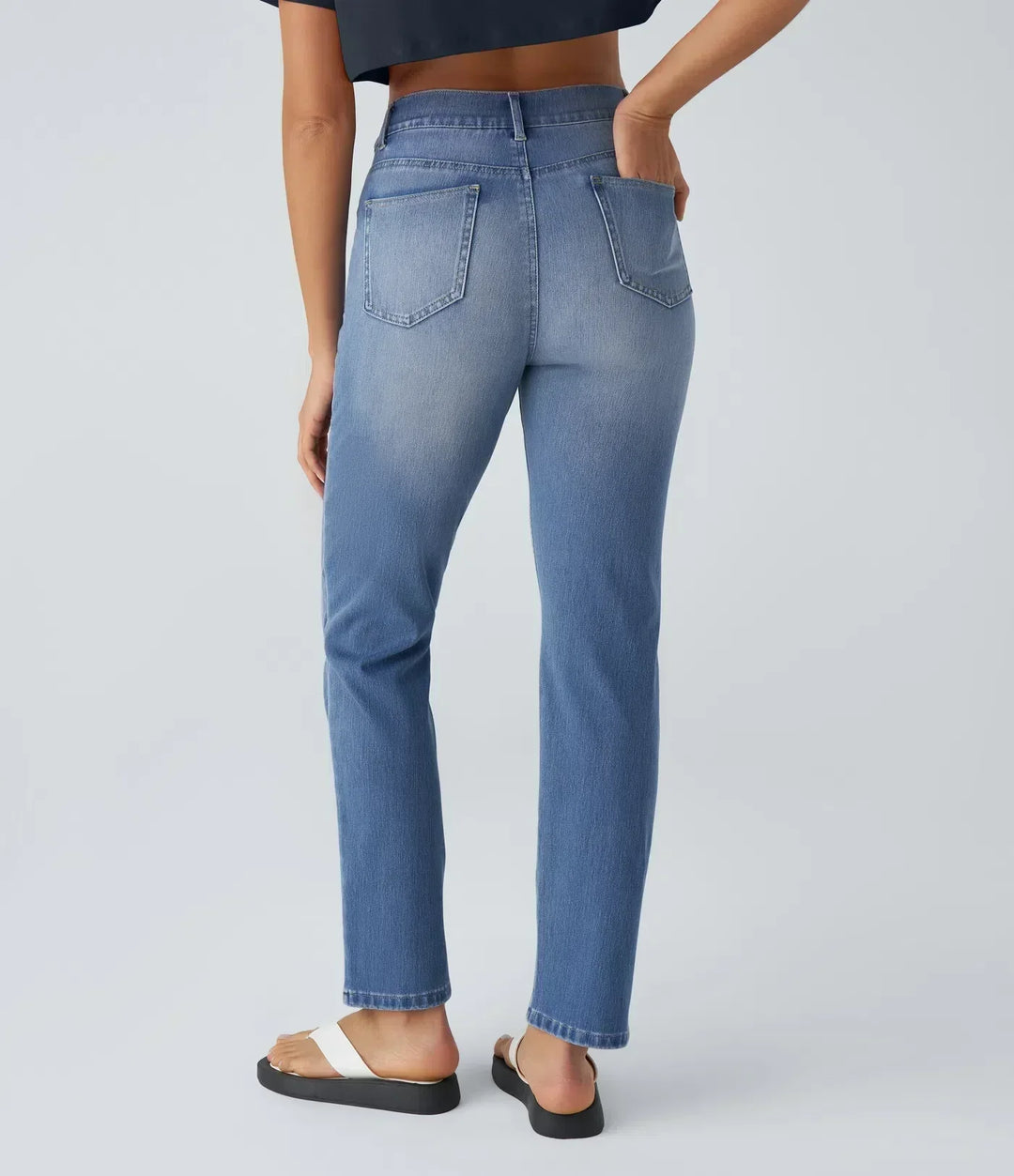 ComfortFit - Elastic and comfortable pants with high waist