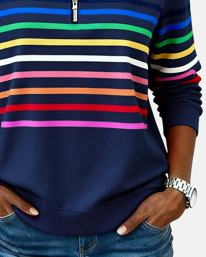 Vera - Comfortable Striped Sweater