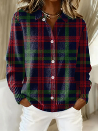 Gunilla – Checked Hoodie Blouse