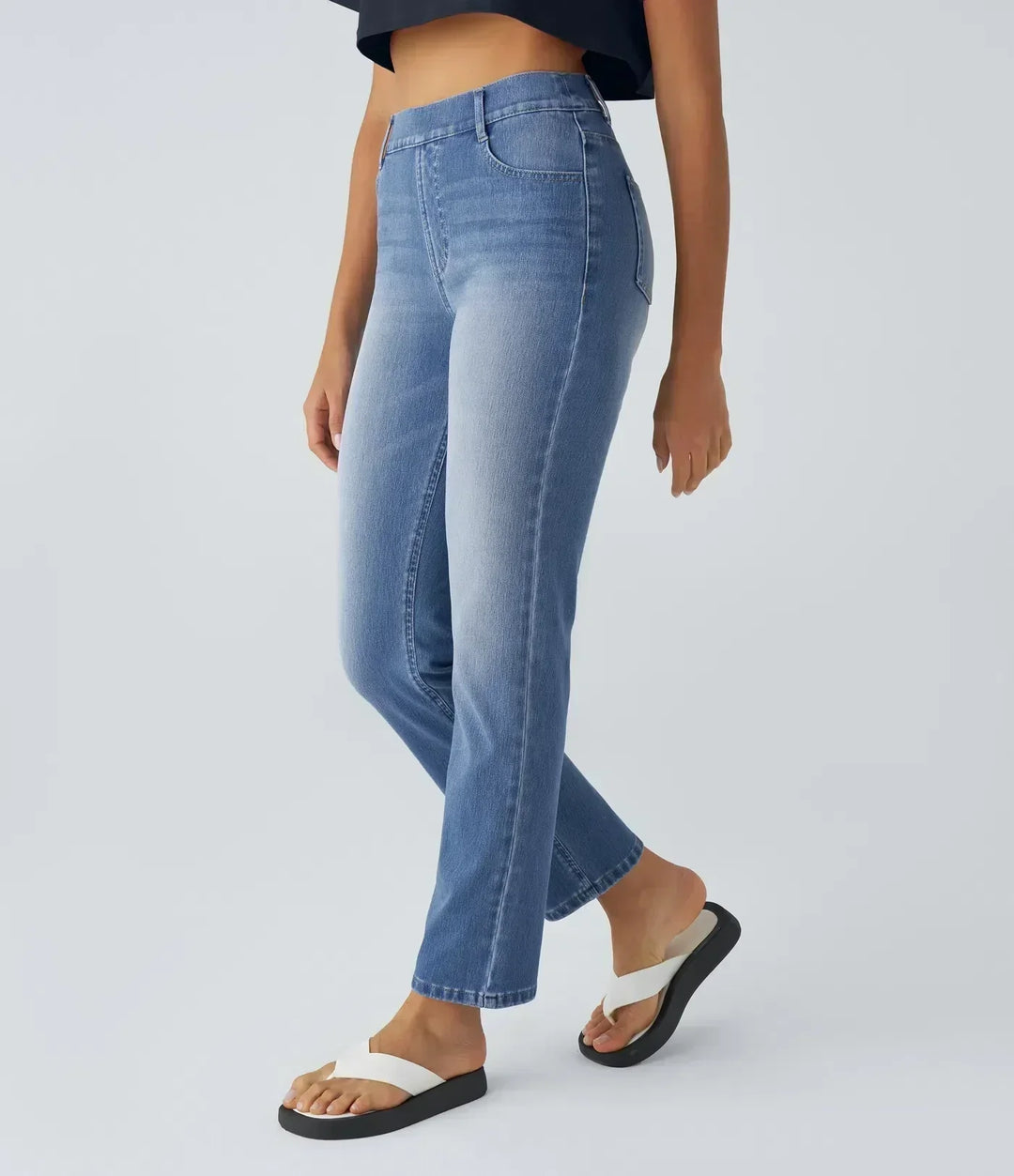 ComfortFit - Elastic and comfortable pants with high waist
