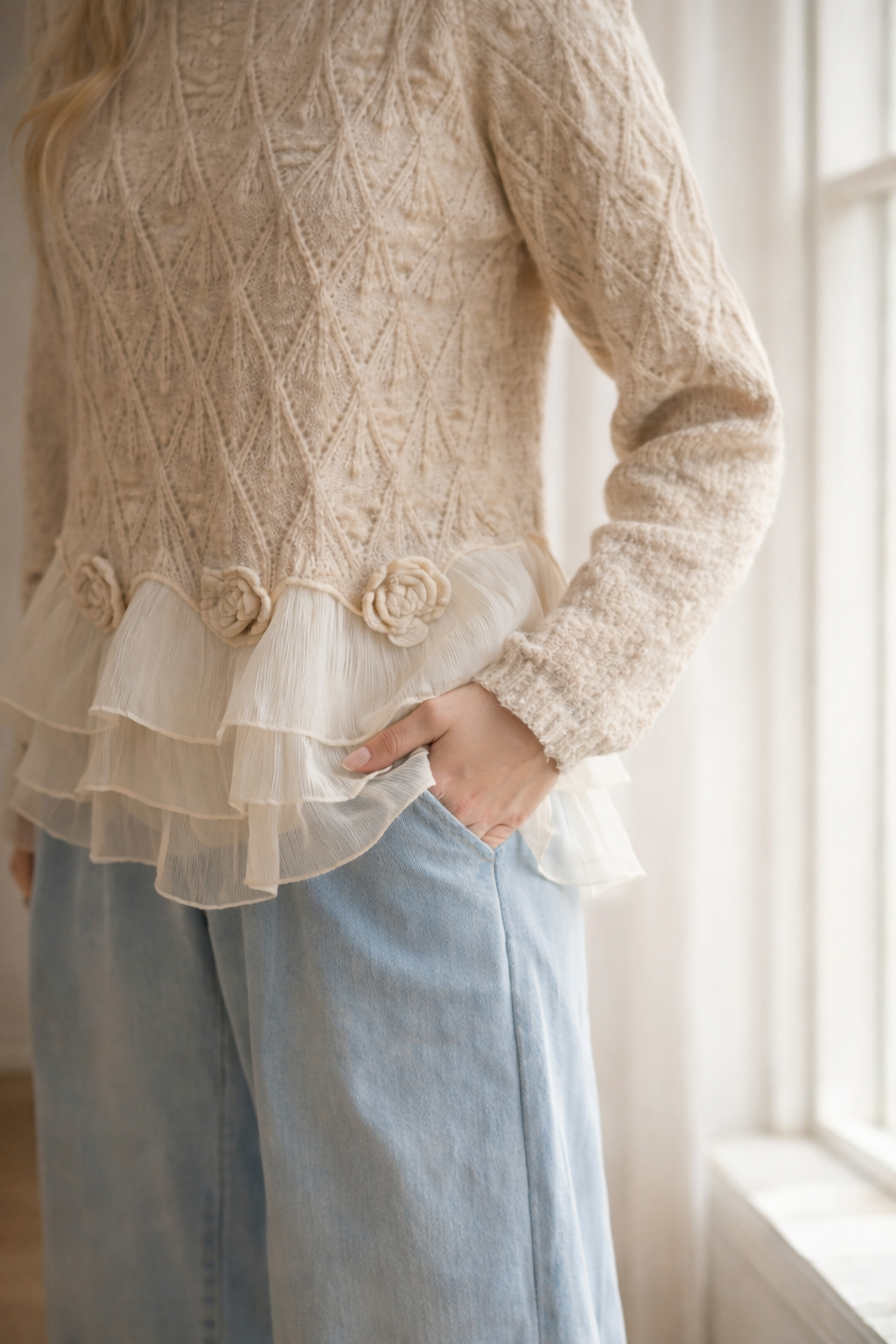 Taylor - Ruffle Cardigan