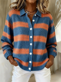 Livia – Striped Hoodie Blouse