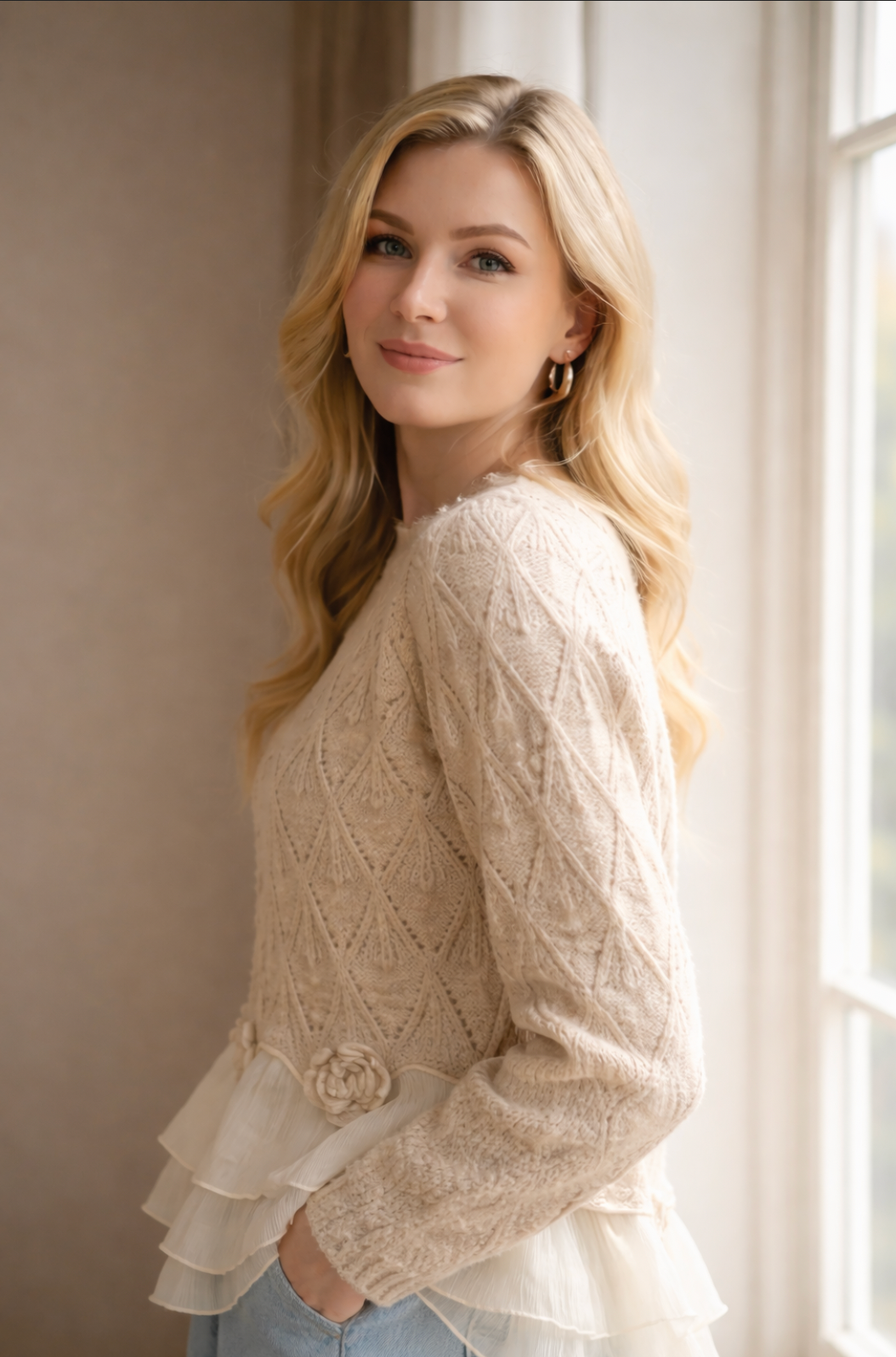 Taylor - Ruffle Cardigan