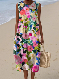 Ava Floral Midi Dress