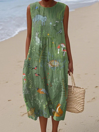 Hope Woodland Midi Dress