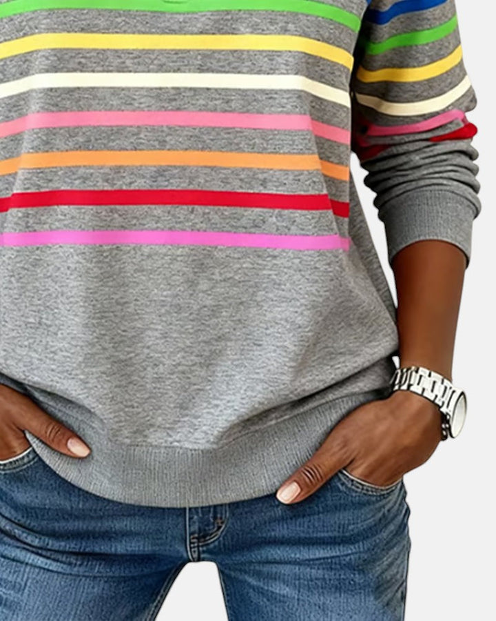 Vera - Comfortable Striped Sweater