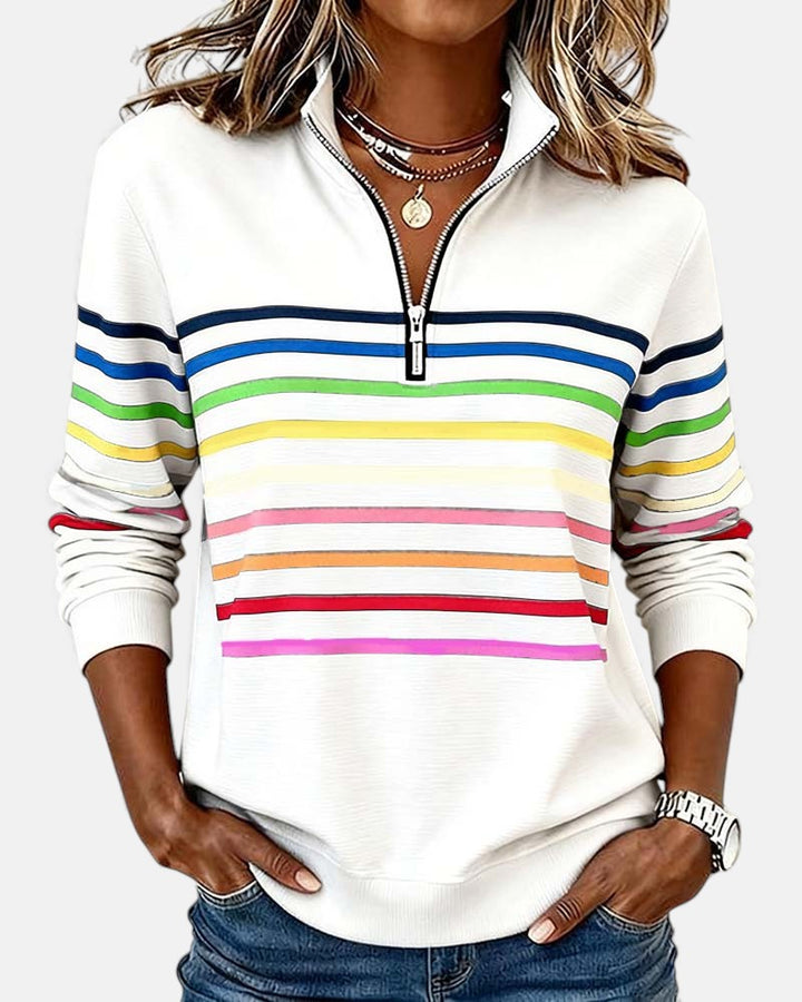 Vera - Comfortable Striped Sweater