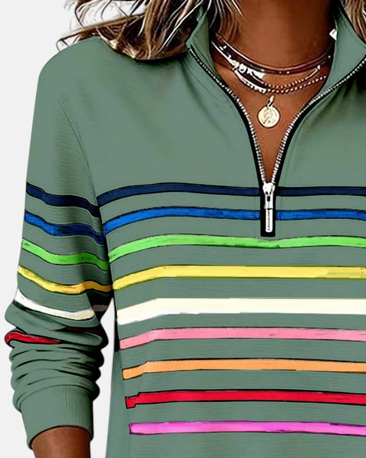 Vera - Comfortable Striped Sweater