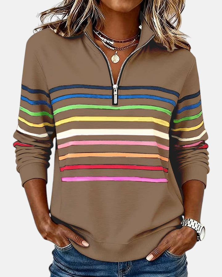 Vera - Comfortable Striped Sweater
