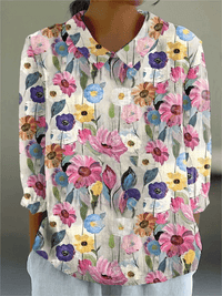 Jill | Artistic Floral Top