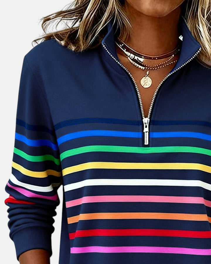 Vera - Comfortable Striped Sweater